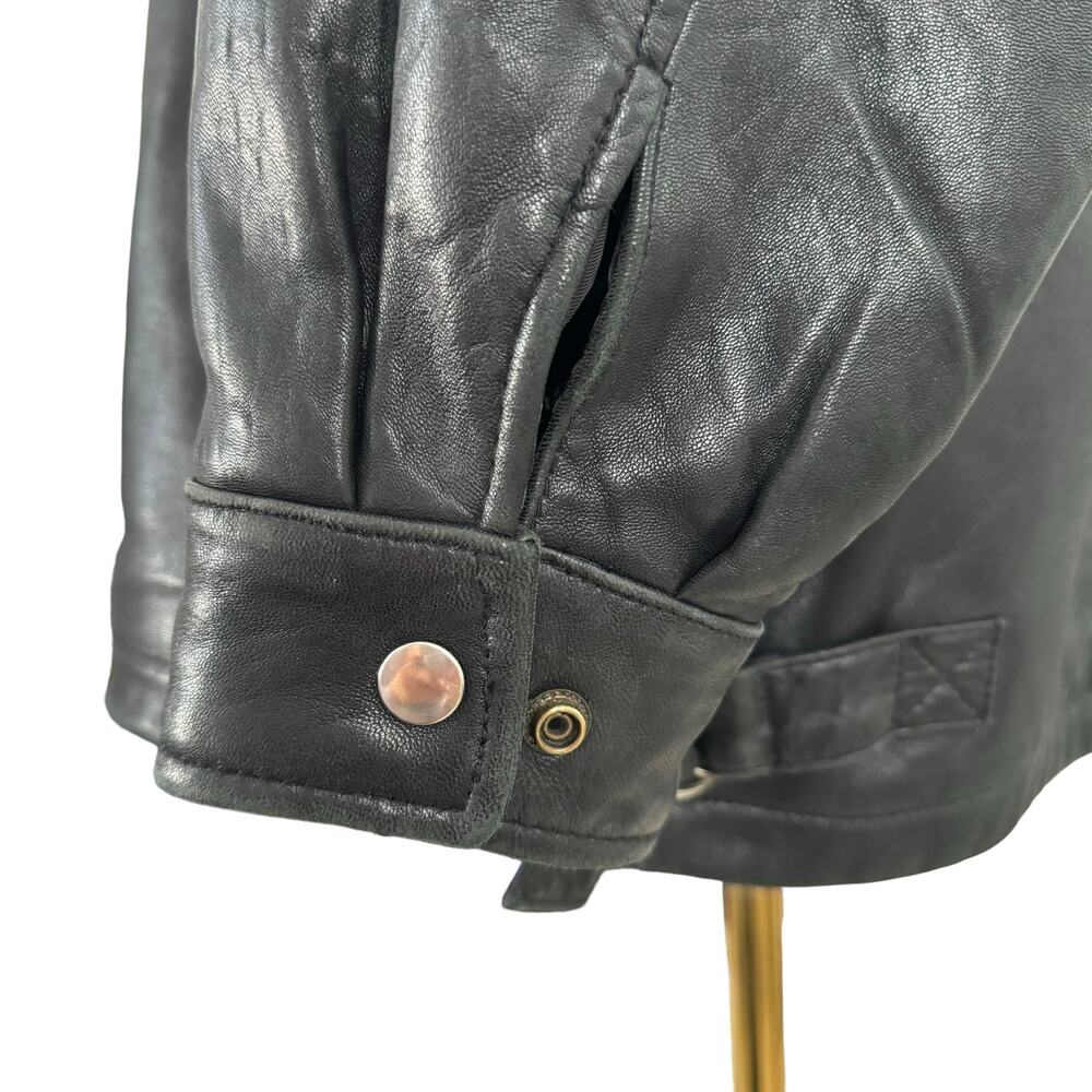James & John Extasy Leather Jacket Classic Edgy Motorcycle Going Out Coat Big 2X - Picture 6 of 16
